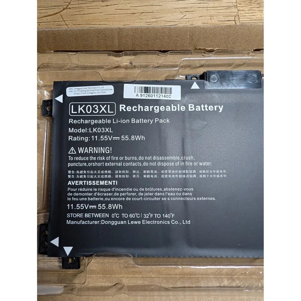 LK03XL Laptop Battery 11.55V 55.8Wh for HP Envy X360 15-BP 17-AE L09281-855 New